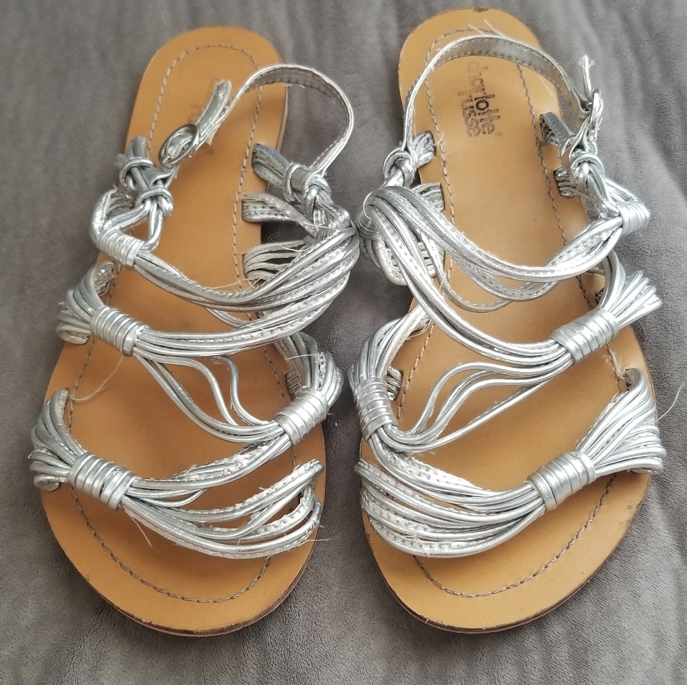 Silver sandals